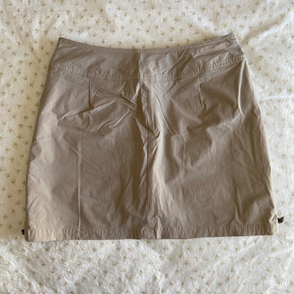 beige athletic miniskirt with built in shorts - Picture 7 of 7